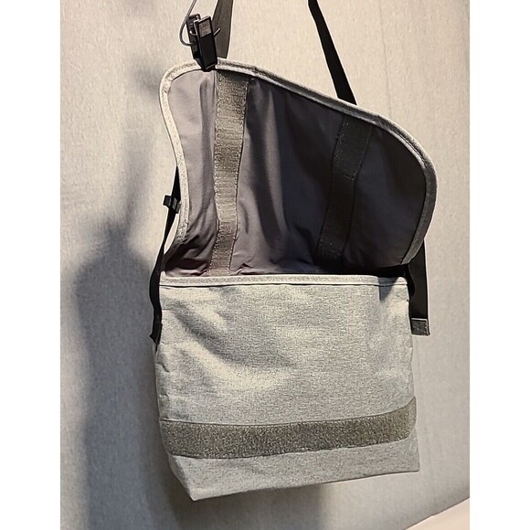Canvas Everyday Work Shoulder Bag Crossbody Messenger Bags Sactchel Unisex Gray - Picture 5 of 9